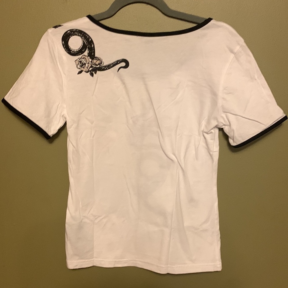 Serpents & Roses Ringer T-Shirt - Picture 3 of 4